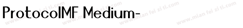 ProtocolMF Medium字体转换